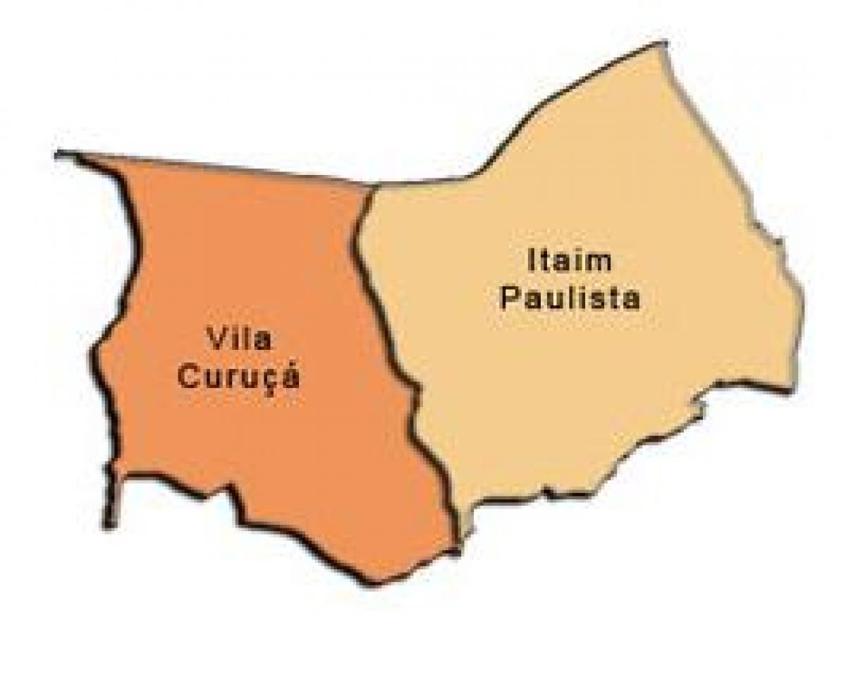 Térkép Itaim Paulista - Vila Curuçá al-prefektúrában