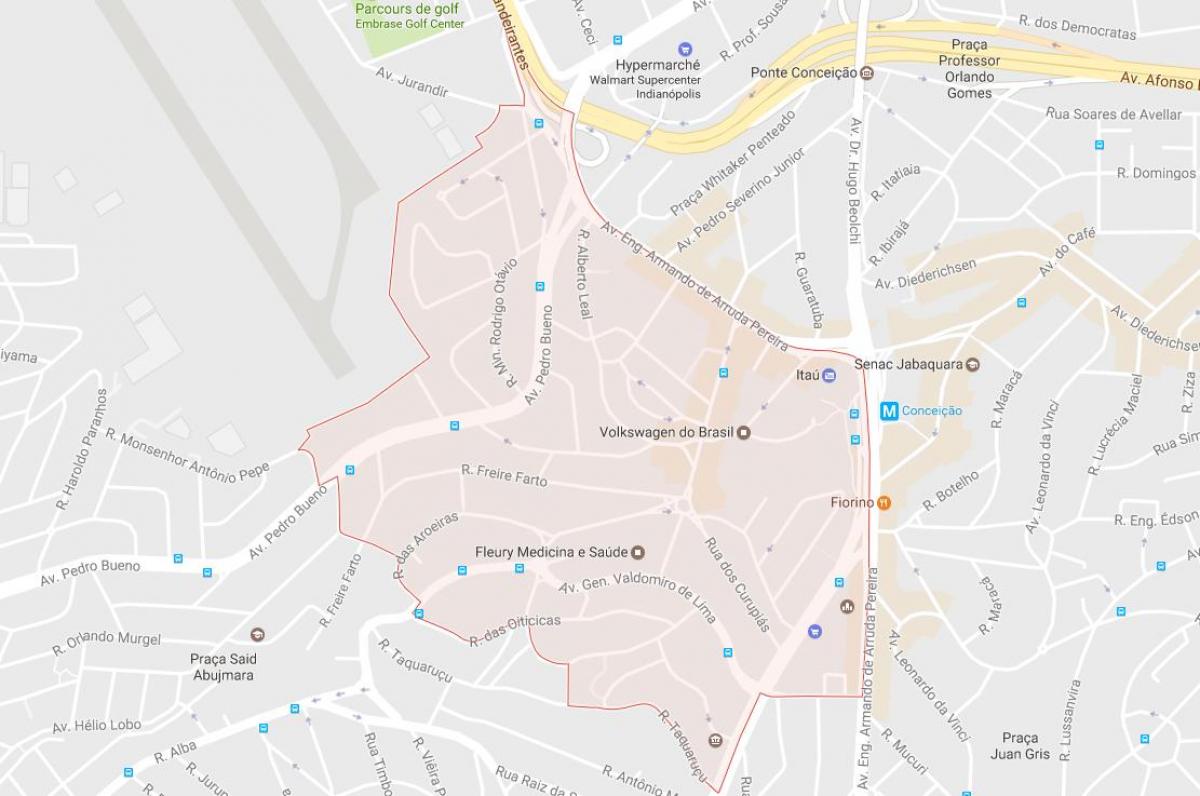 Térkép Jabaquara São Paulo