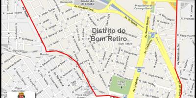 Térkép Bom Retiro São Paulo