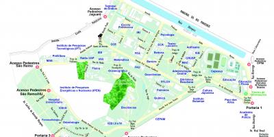 Térkép egyetem São Paulo - USP
