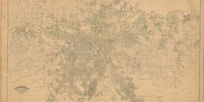 Térkép korábbi São Paulo - 1943