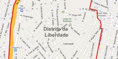 Térkép Liberdade São Paulo