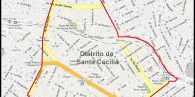 Térkép Santa Cecília São Paulo
