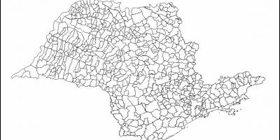 Térkép São Paulo szűz - önkormányzatok