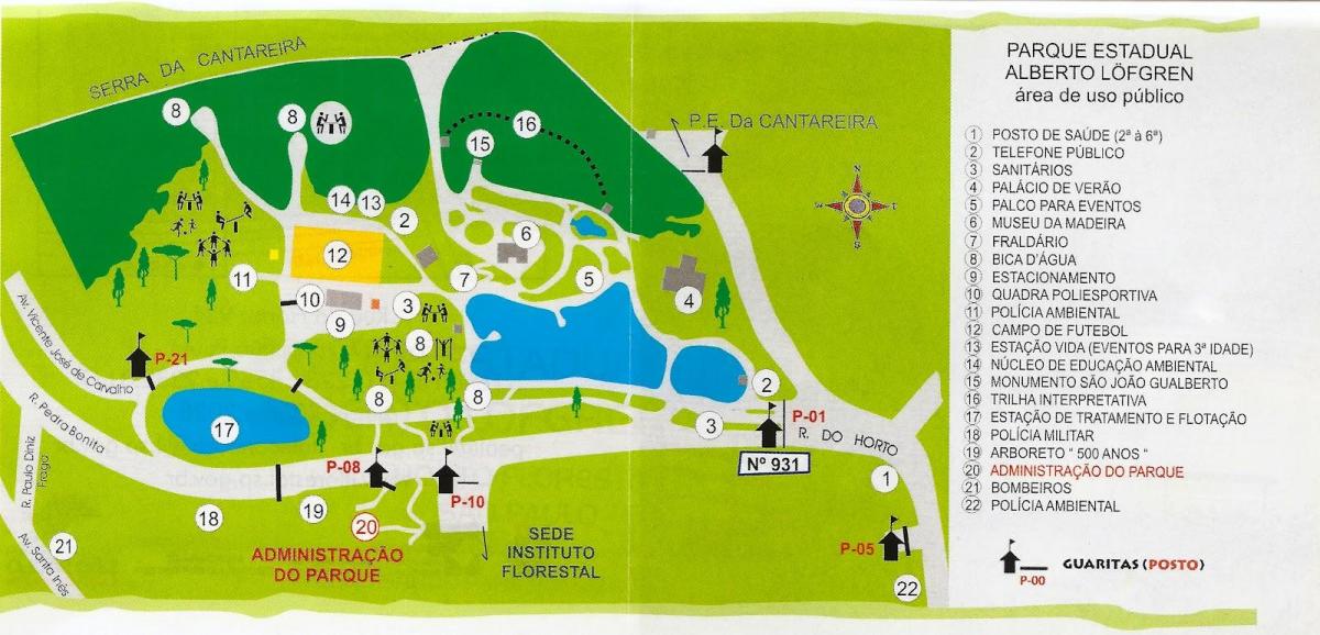 Térkép Alberto Löfgren park