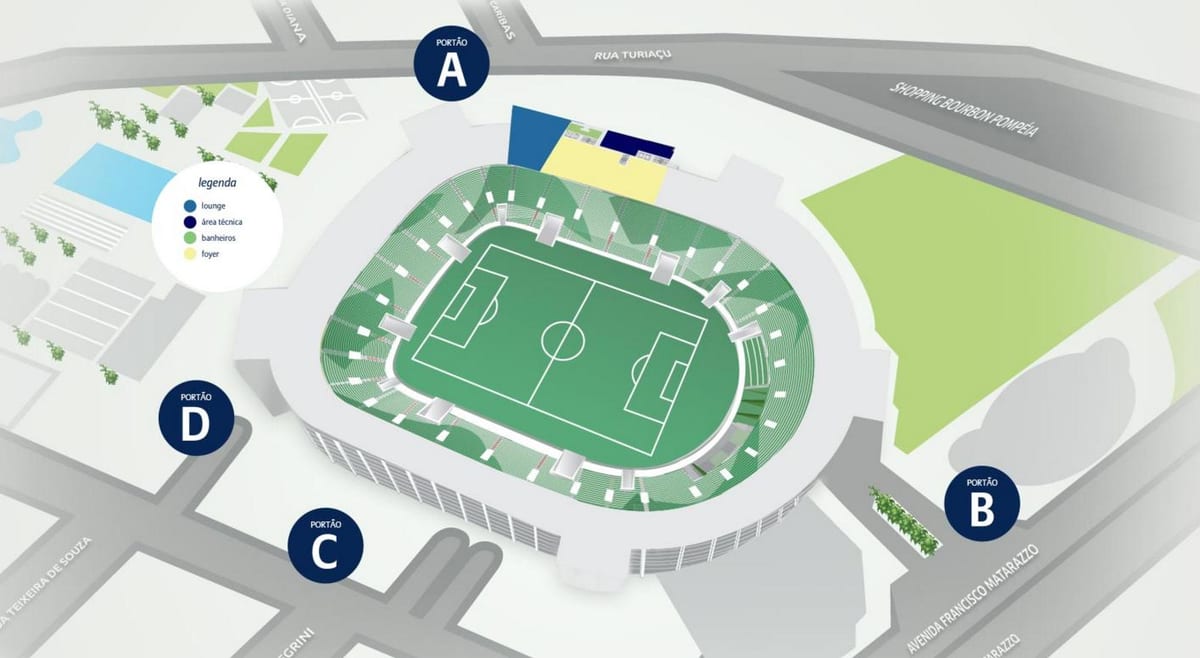 Térkép Allianz Parque - Szint 2