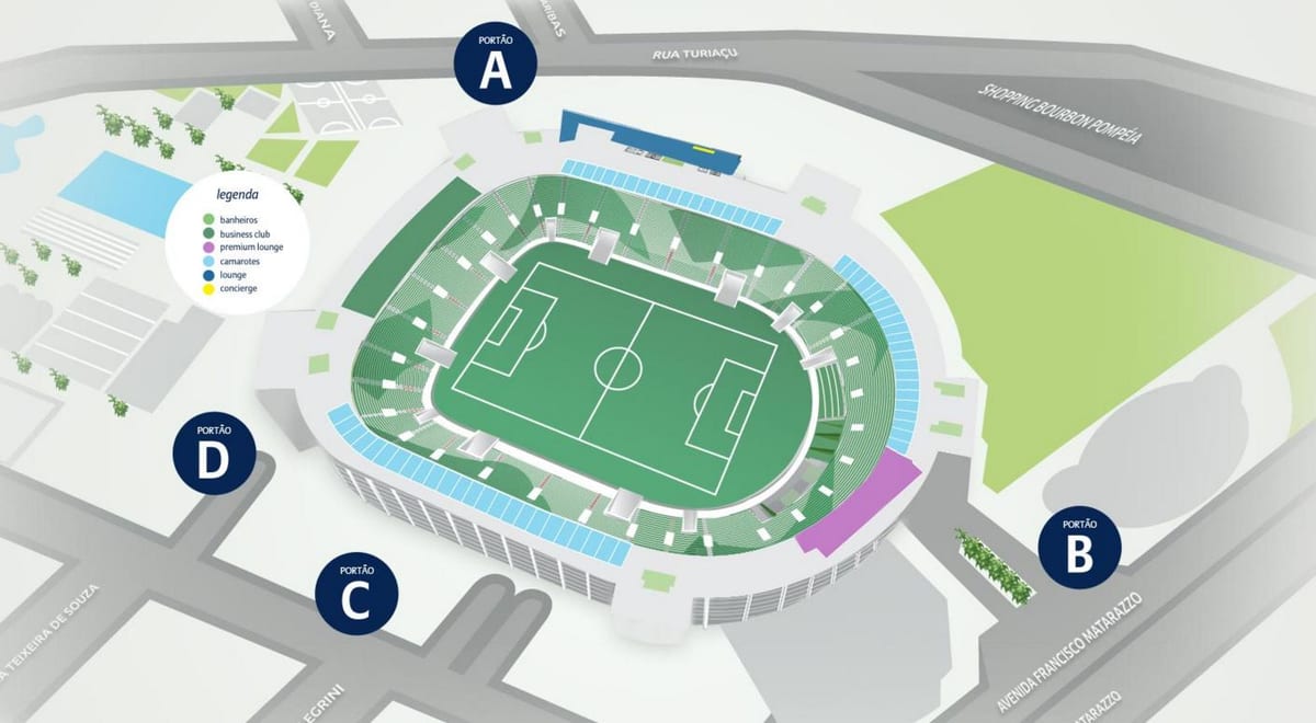 Térkép Allianz Parque - Szint 3