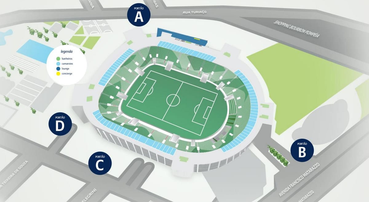 Térkép Allianz Parque - Szint 4