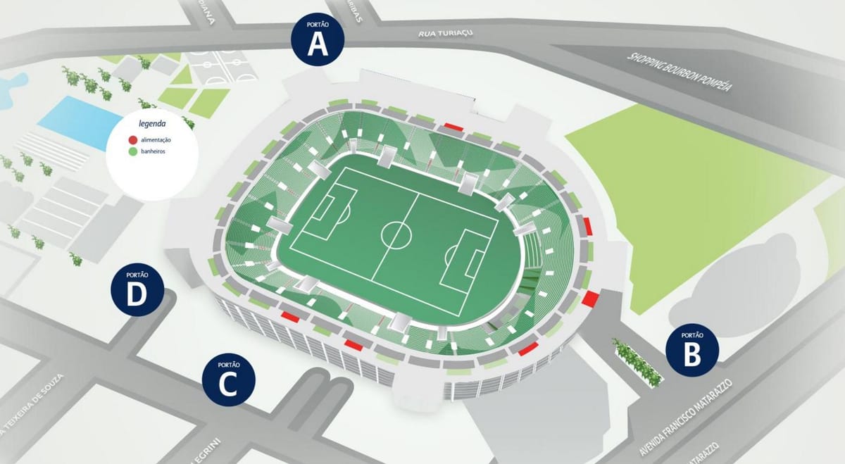 Térkép Allianz Parque - 5-ös Szint