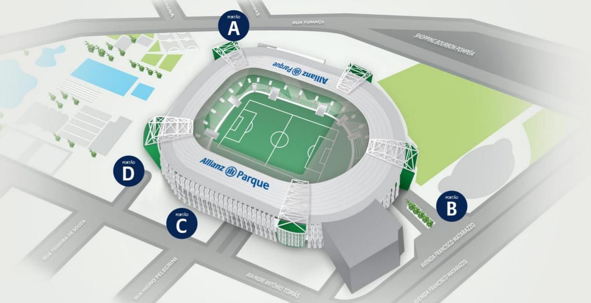 Térkép Allianz Parque