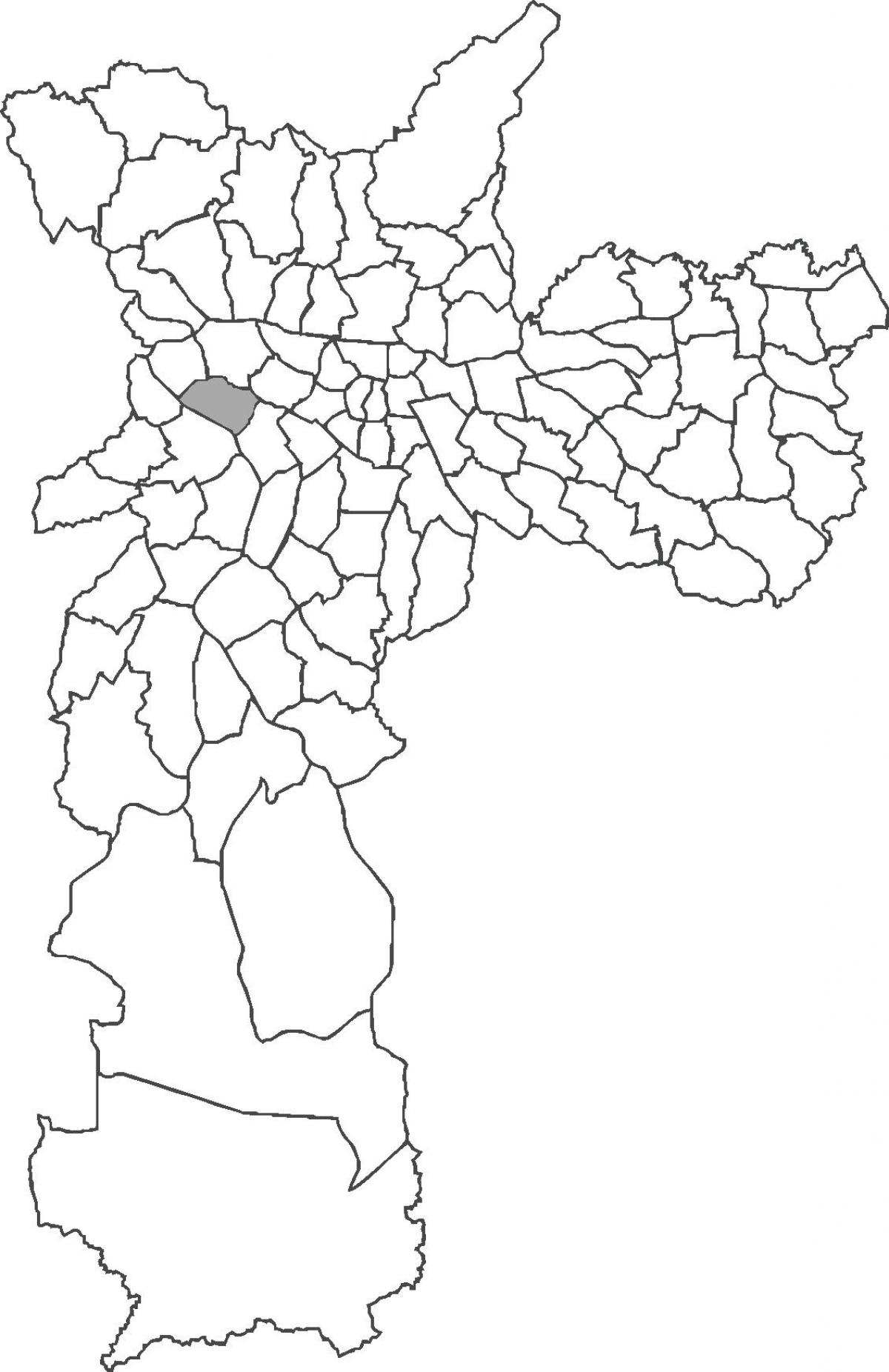 Térkép Alto de Pinheiros kerület