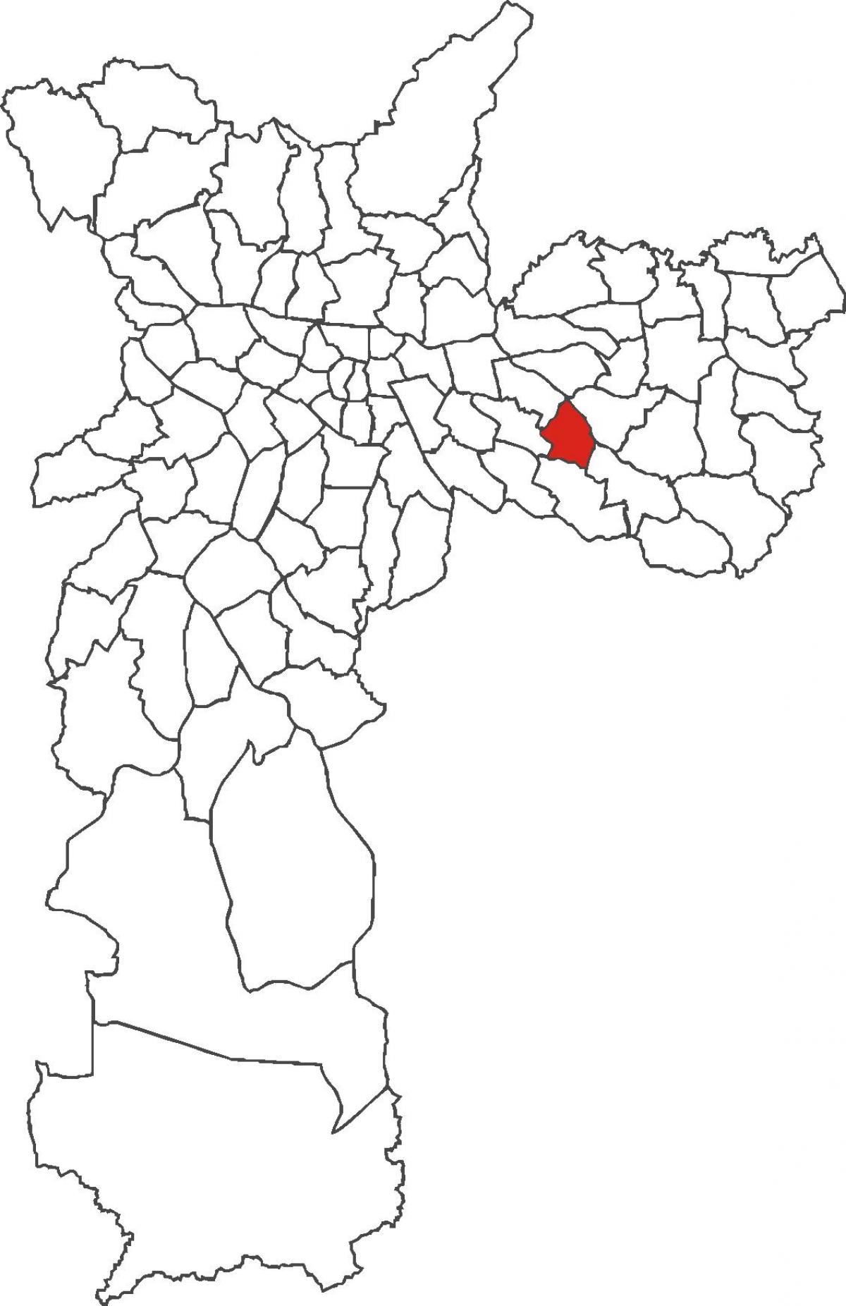 Térkép Aricanduva kerület