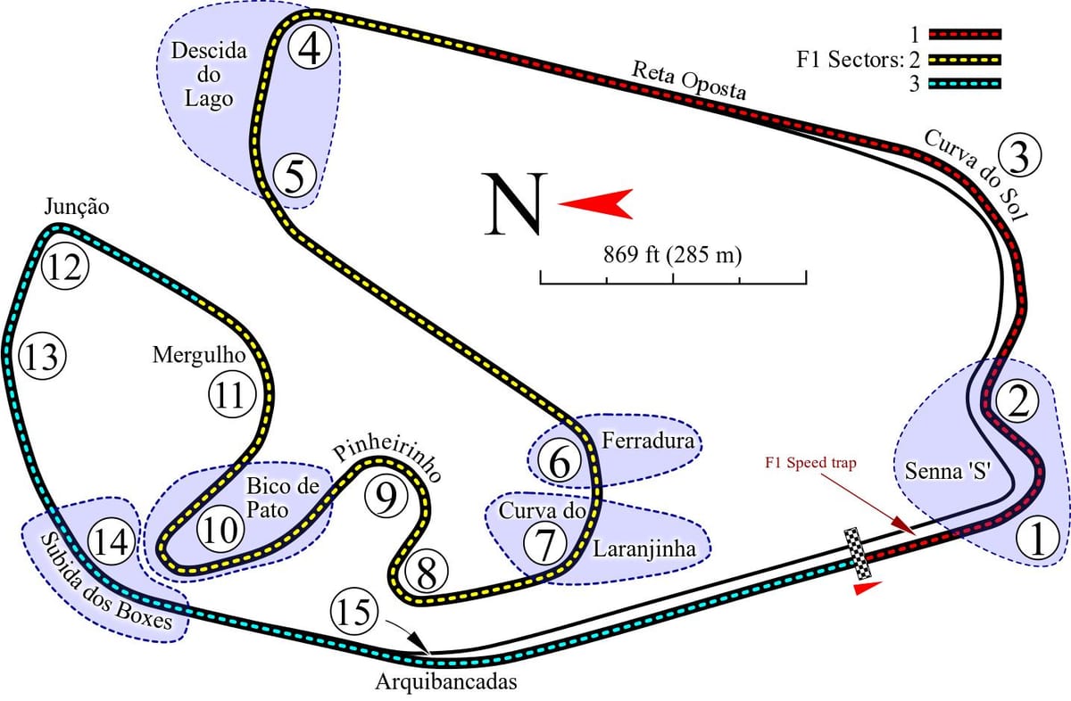 Térkép Autódromo José Carlos Pace-sao Paulo