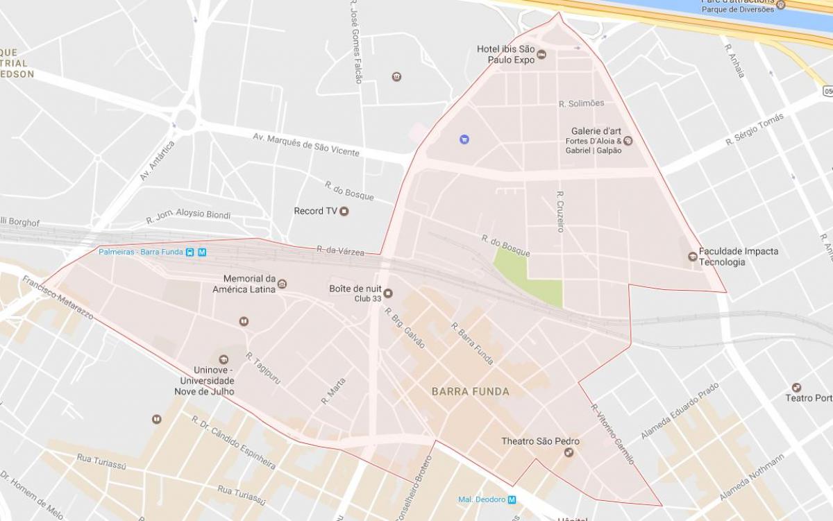 Térkép Barra Érdekesség São Paulo