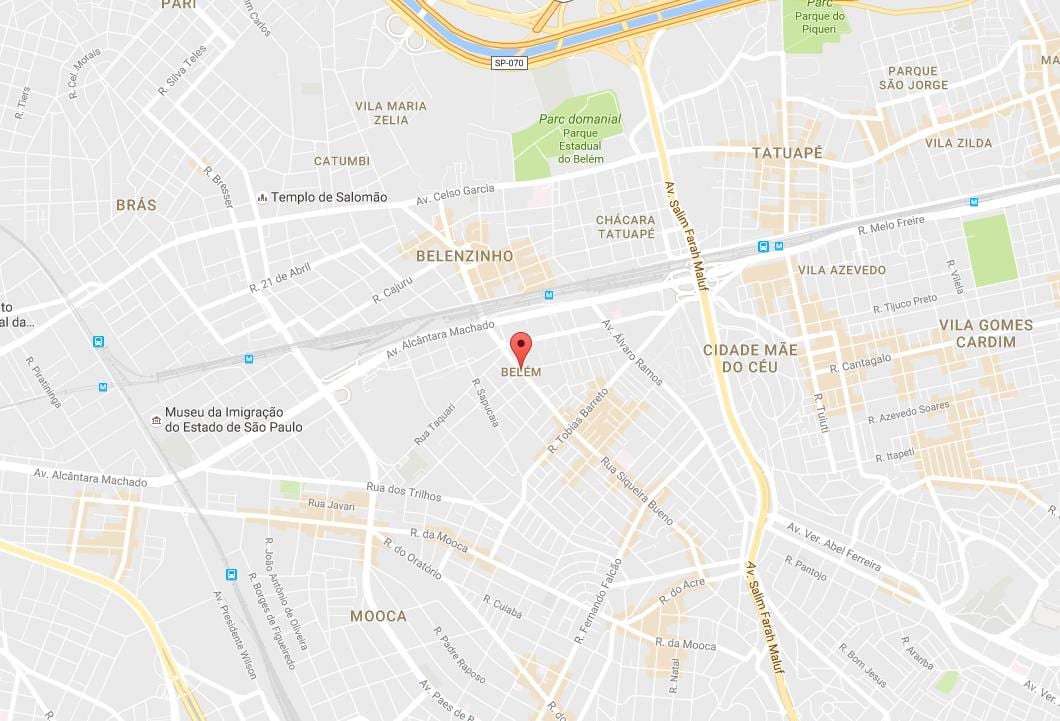 Térkép Belém São Paulo