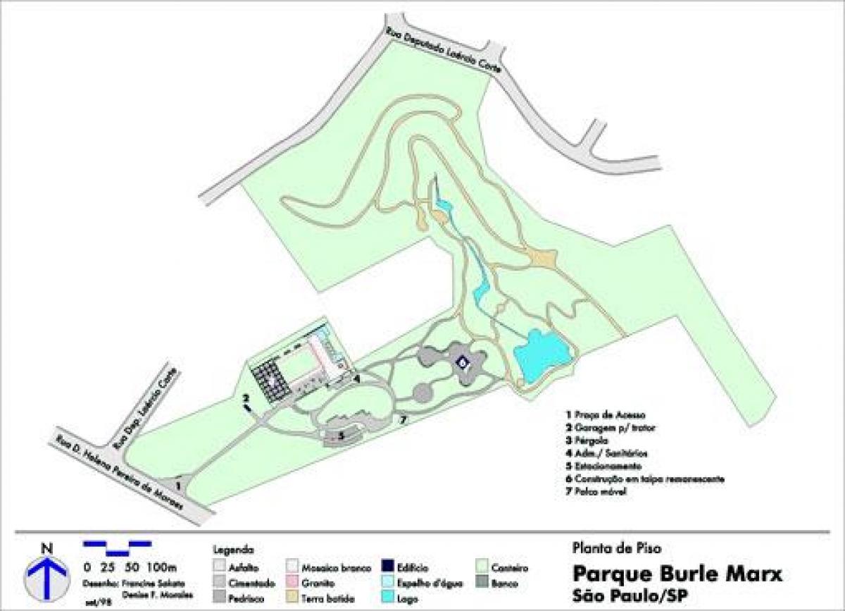 Térkép Burle Marx park