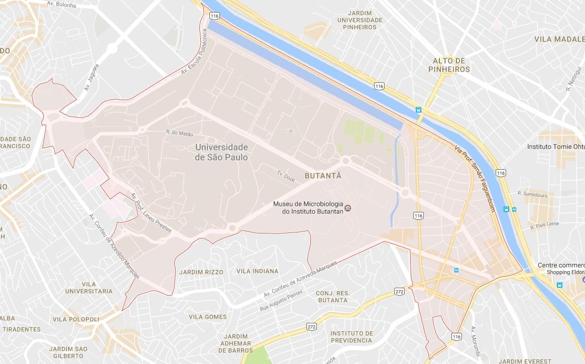 Térkép Butantã São Paulo