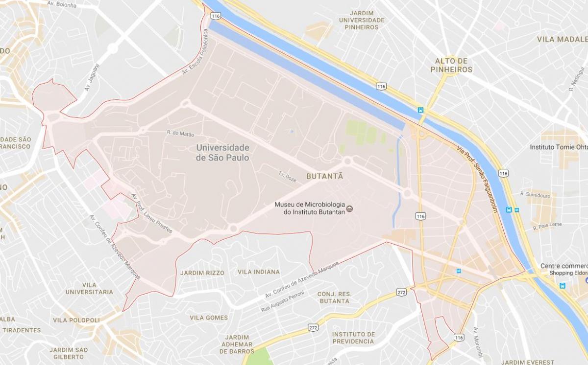 Térkép Butantã São Paulo