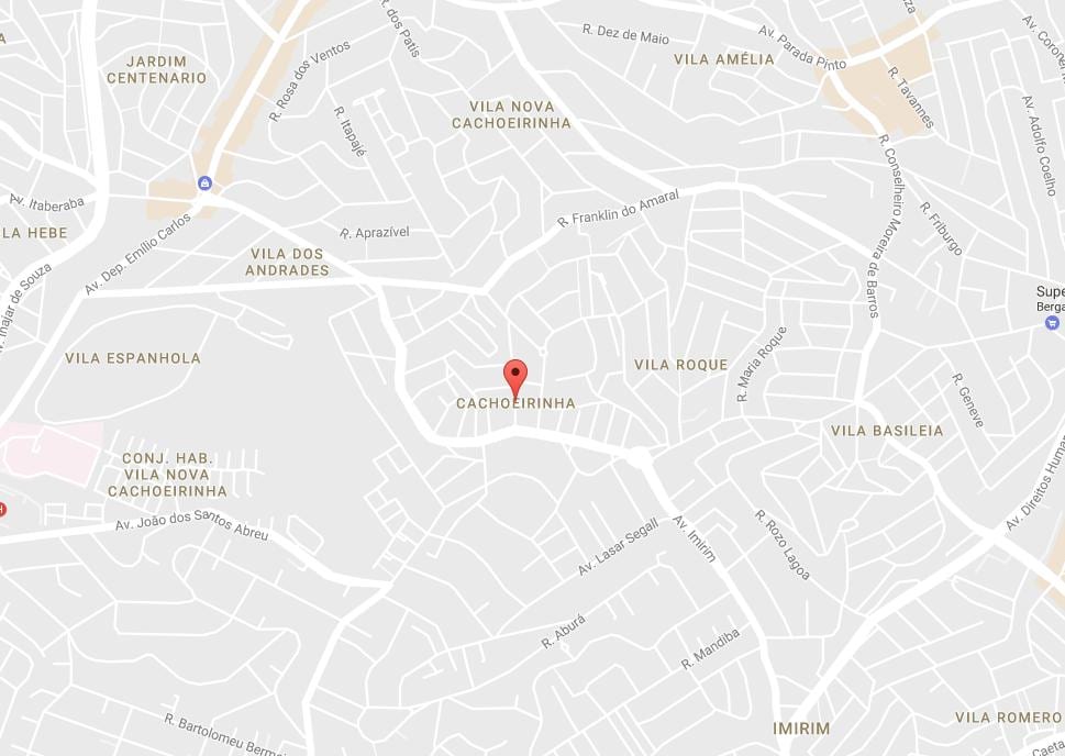 Térkép Cachoeirinha São Paulo