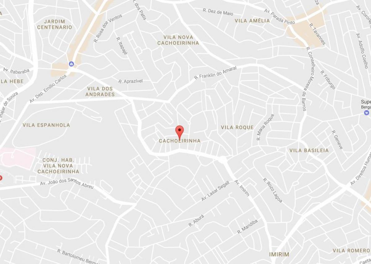 Térkép Cachoeirinha São Paulo