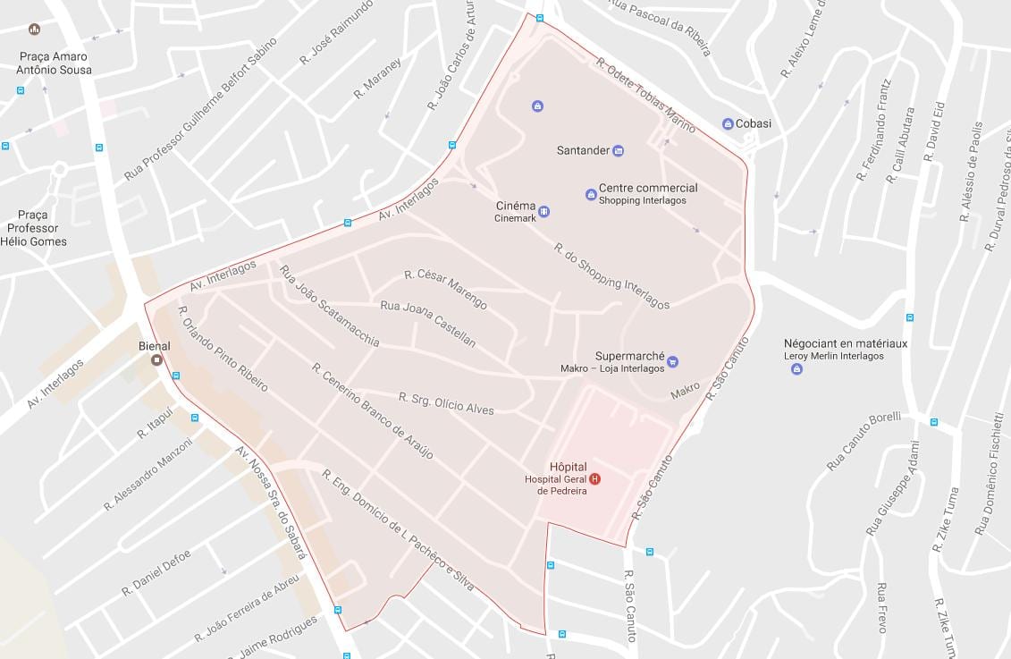 Térkép Campo Grande São Paulo