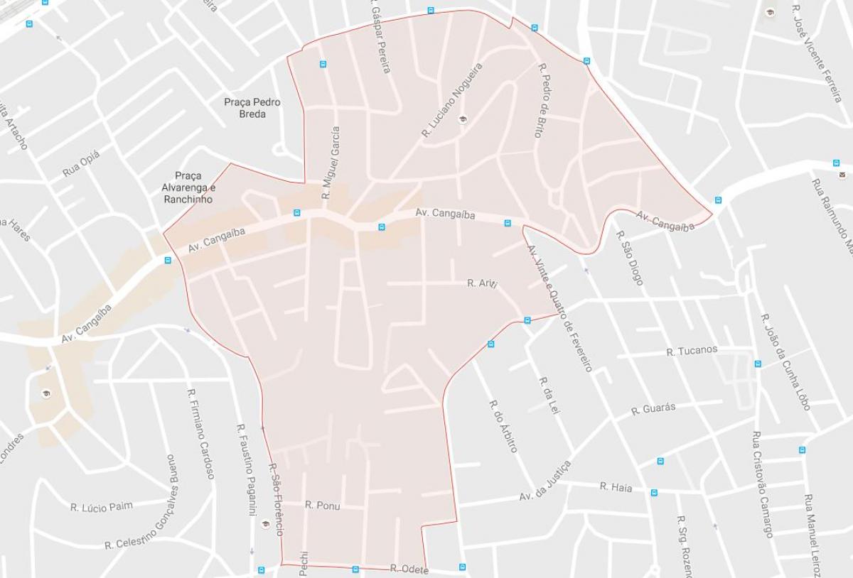 Térkép Cangaíba São Paulo
