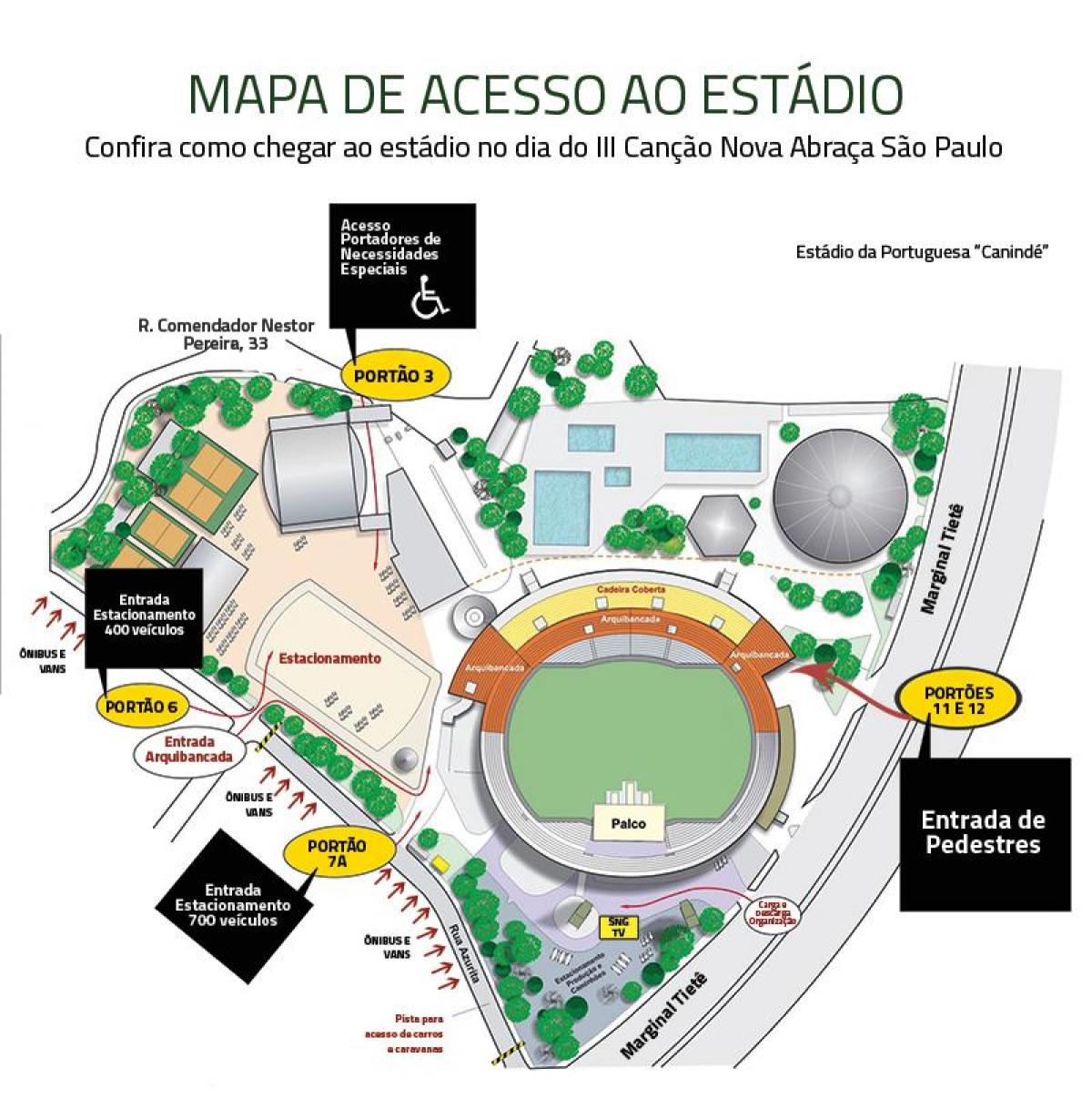 Térkép Canindé stadion