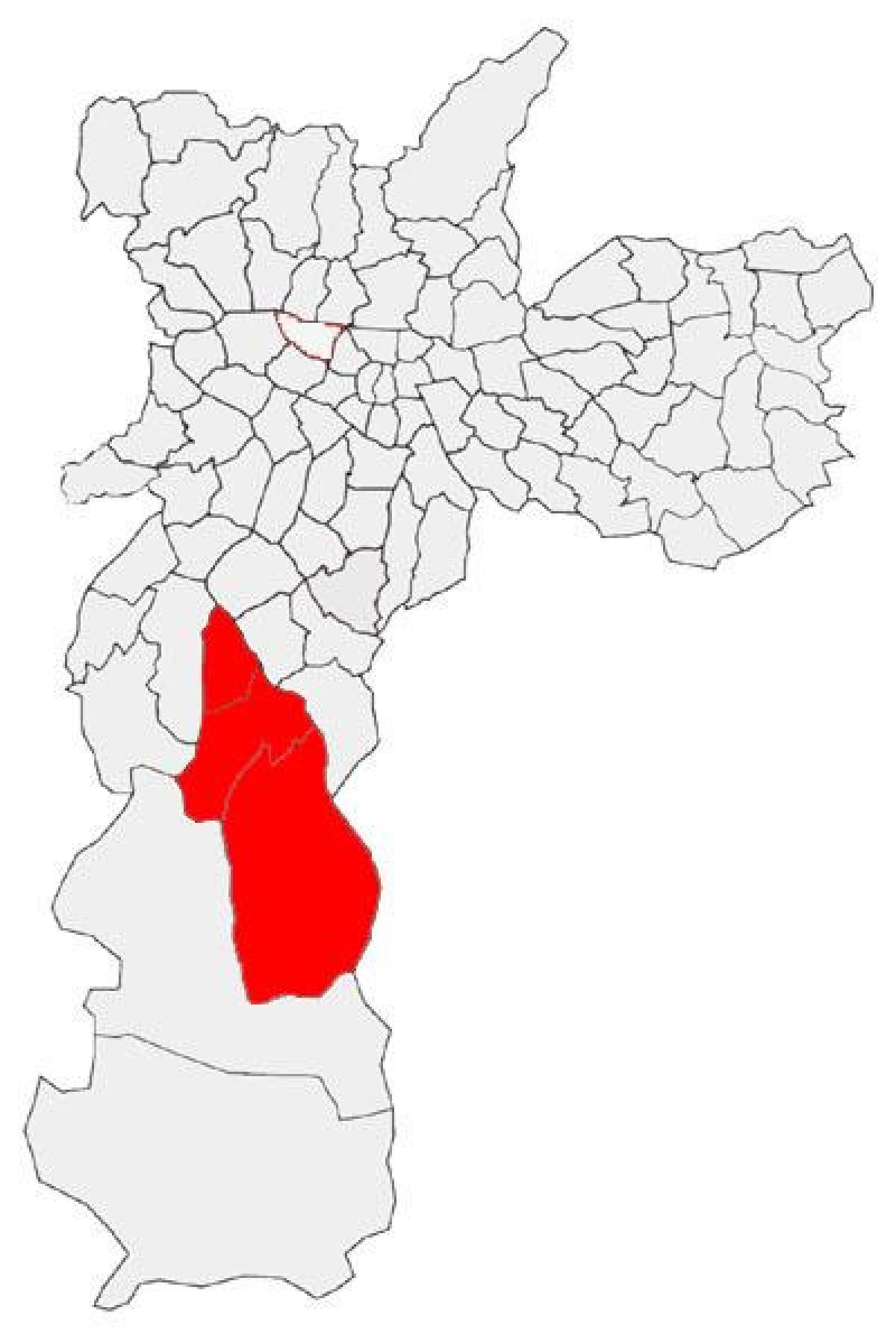 Térkép Capela do Socorro al-prefektúra São Paulo