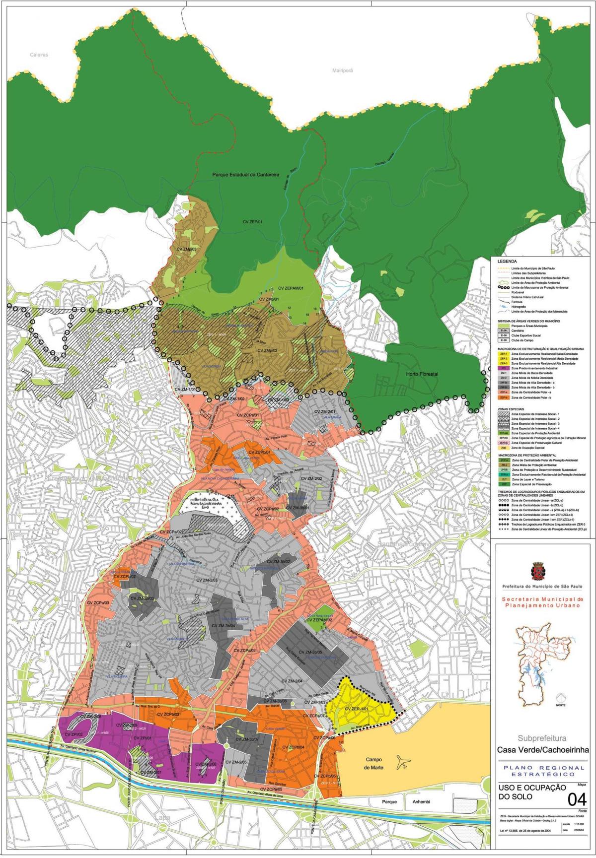 Térkép Casa Verde São Paulo - Foglalkozás a talaj