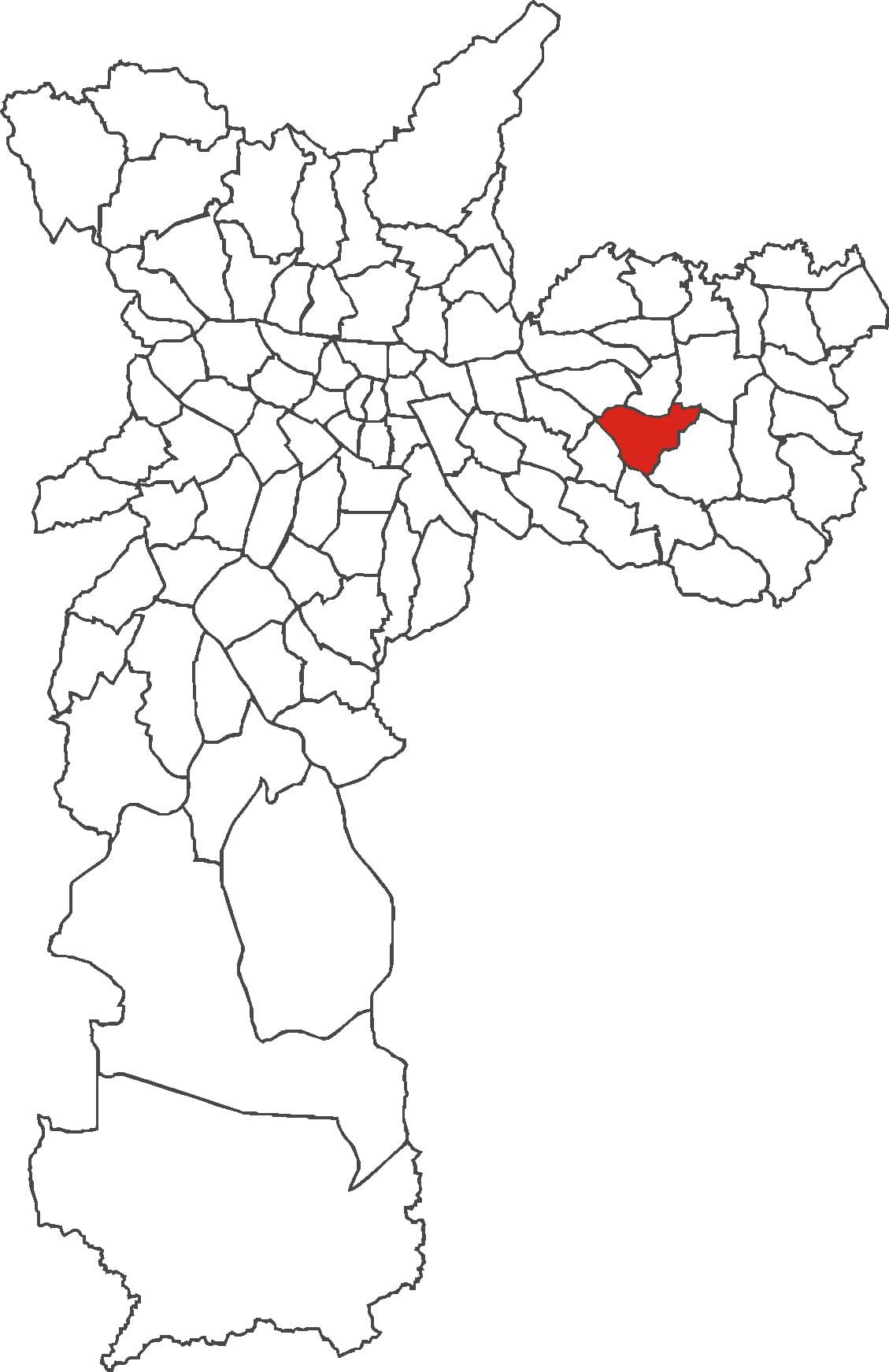 Térkép Cidade Líder kerület