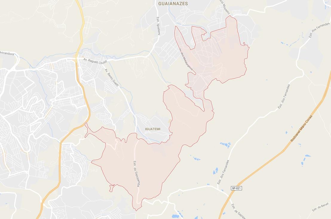 Térkép Cidade Tiradentes São Paulo