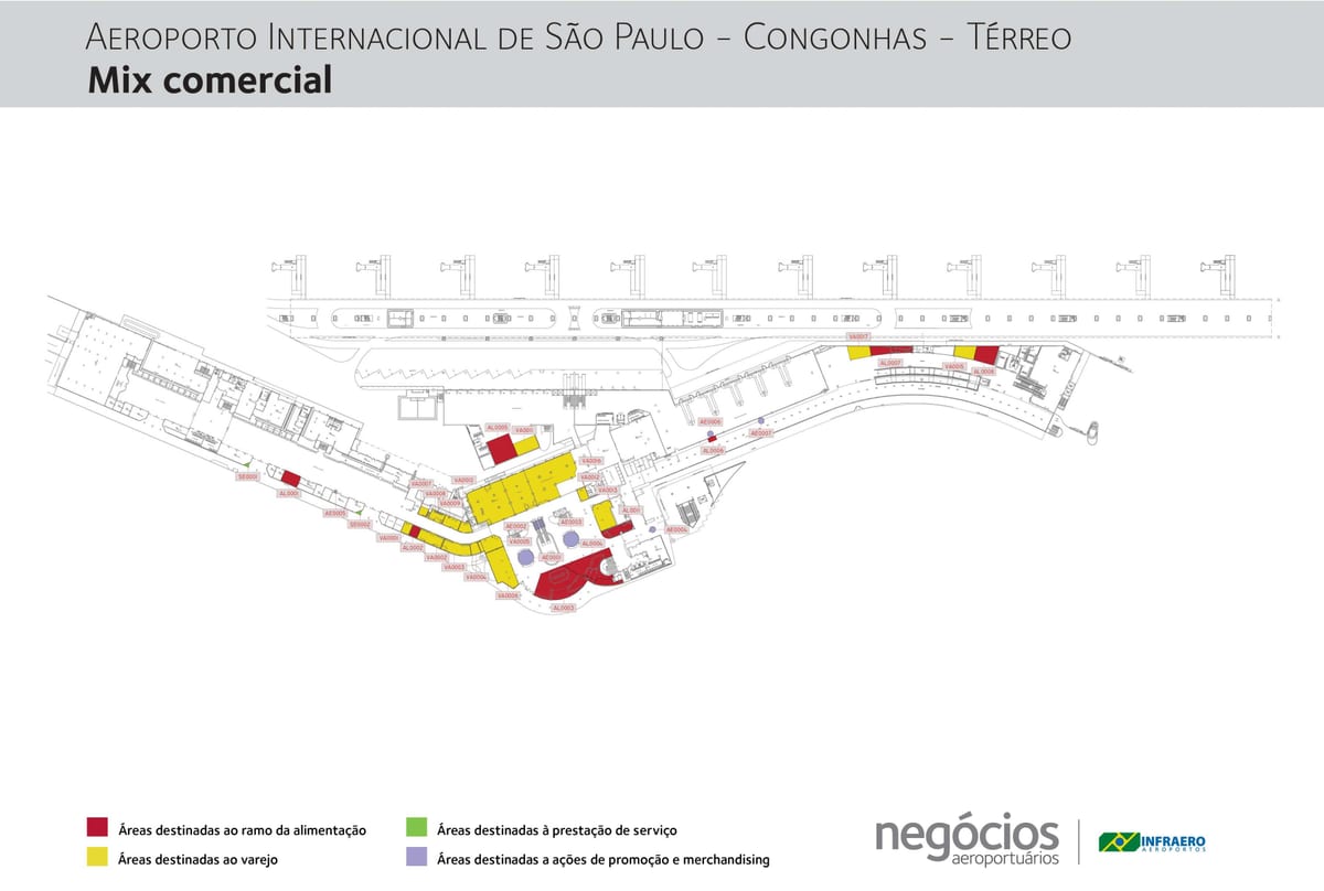 Térkép Congonhas repülőtér - Terminál