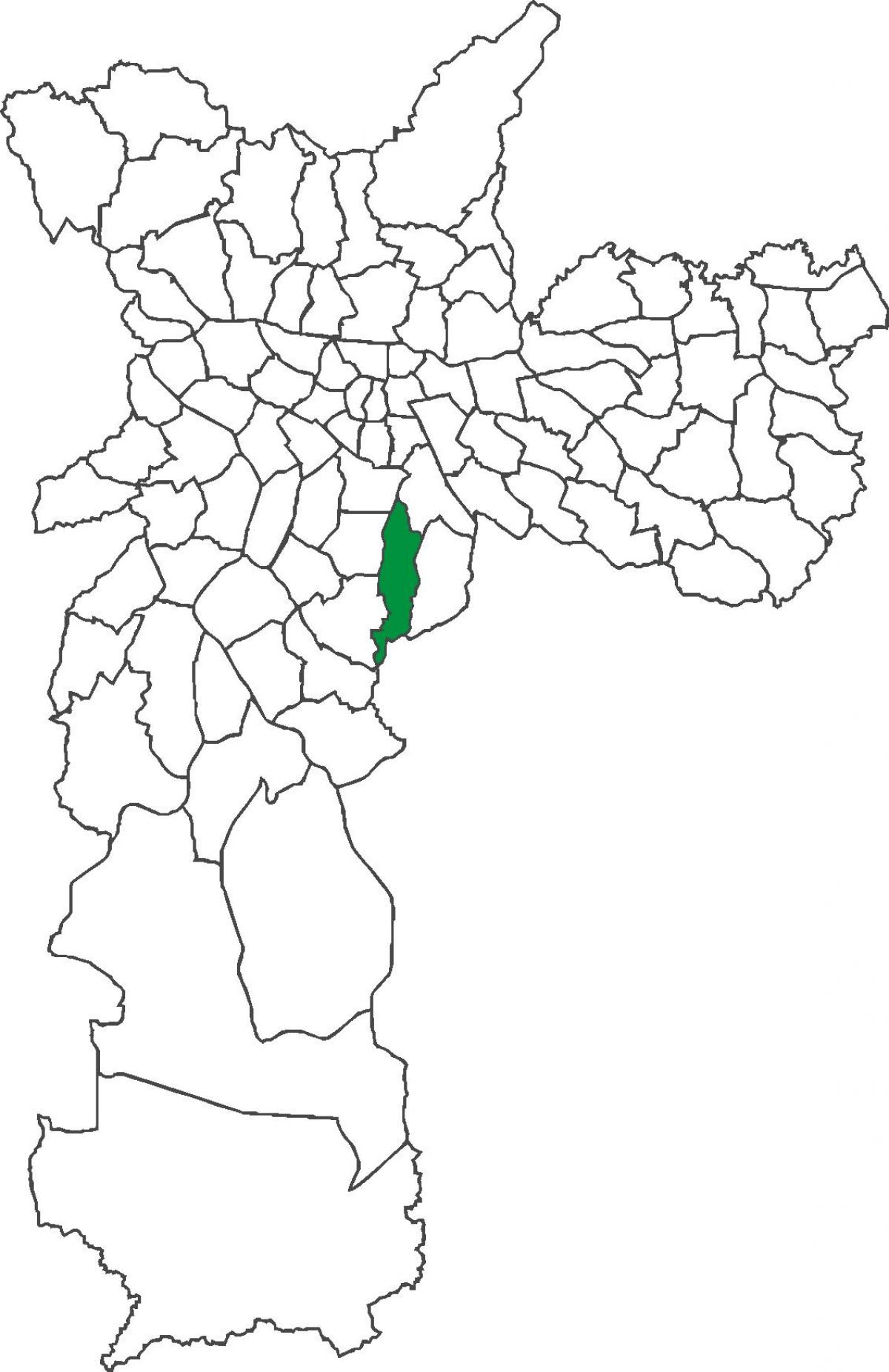 Térkép Cursino kerület