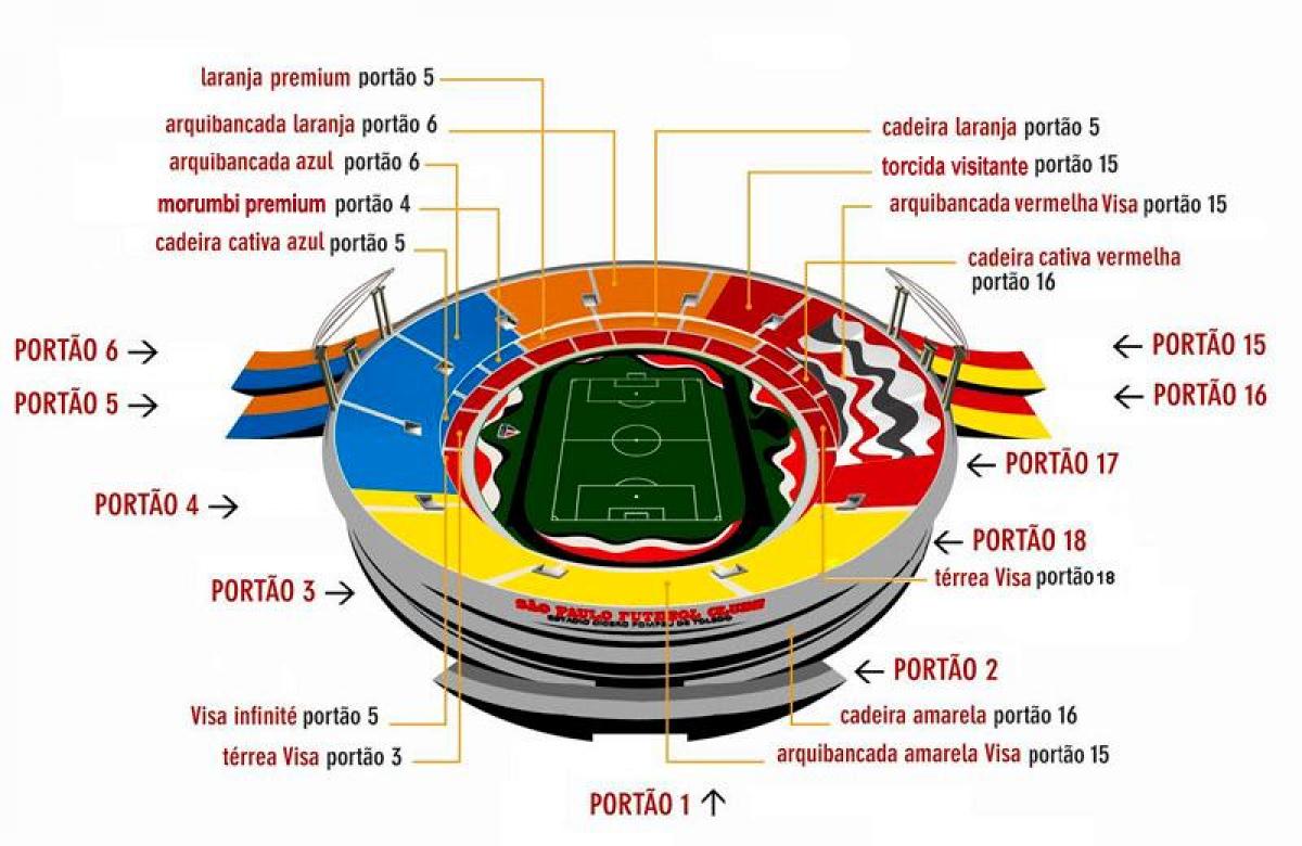 Térkép Cícero-Pompeu-de-Toledo-stadion