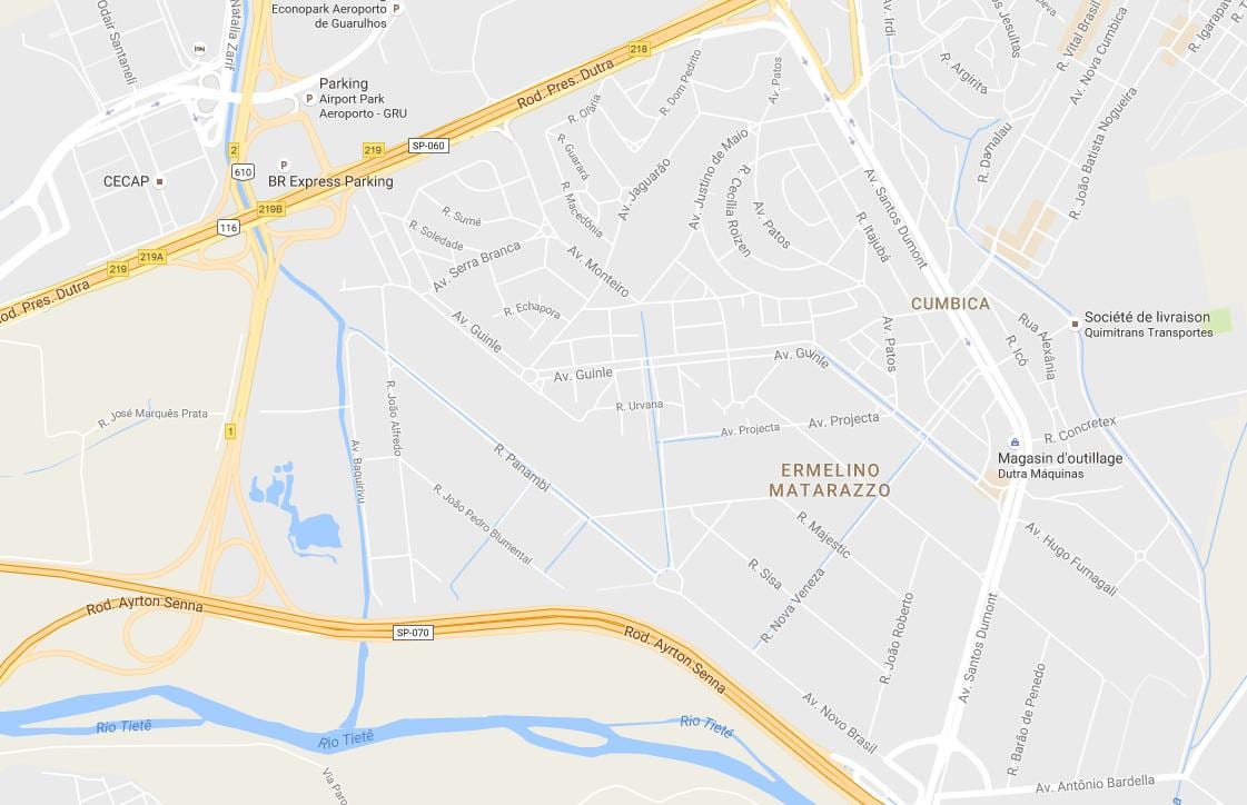Térkép Ermelino Matarazzo São Paulo