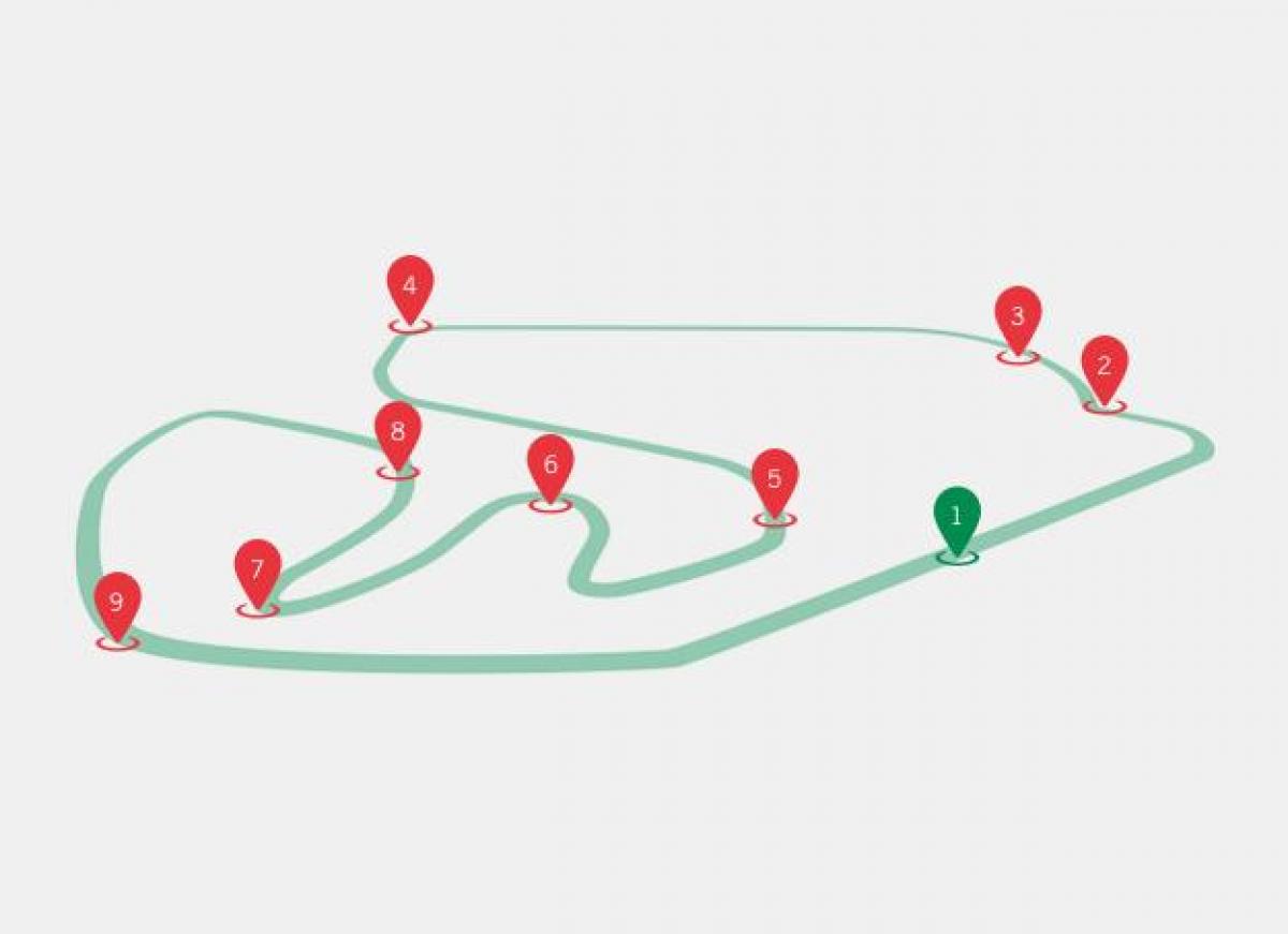 Térkép GP Brazil F1