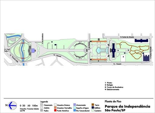 Térkép Independência São Paulo Park