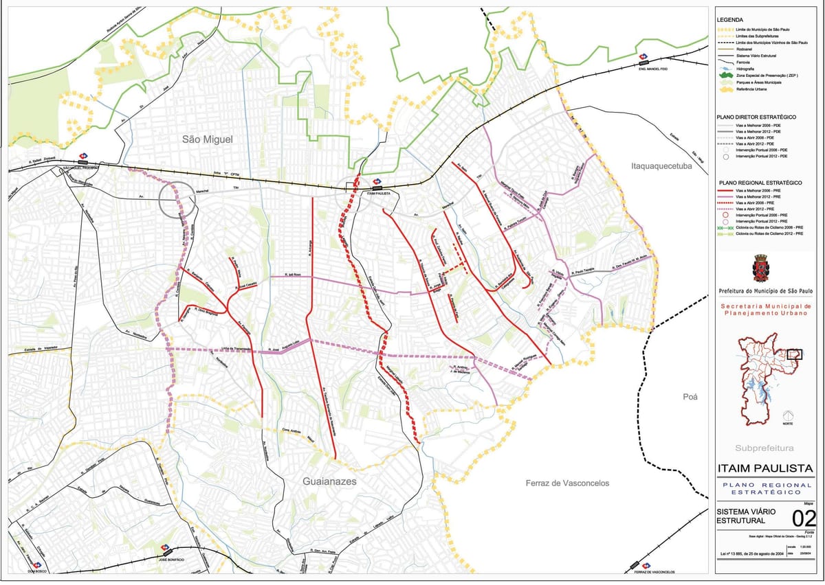 Térkép Itaim Paulista - Vila Curuçá São Paulo - Utak