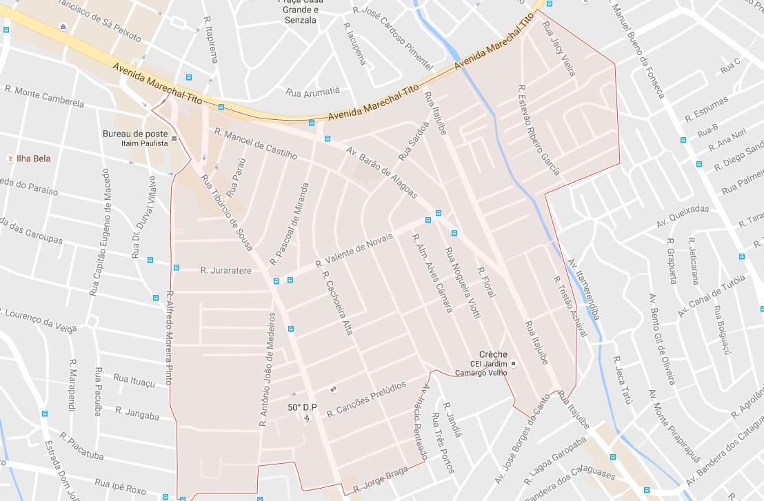 Térkép Itaim São Paulo Paulista