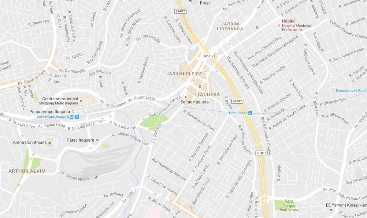 Térkép Itaquera São Paulo