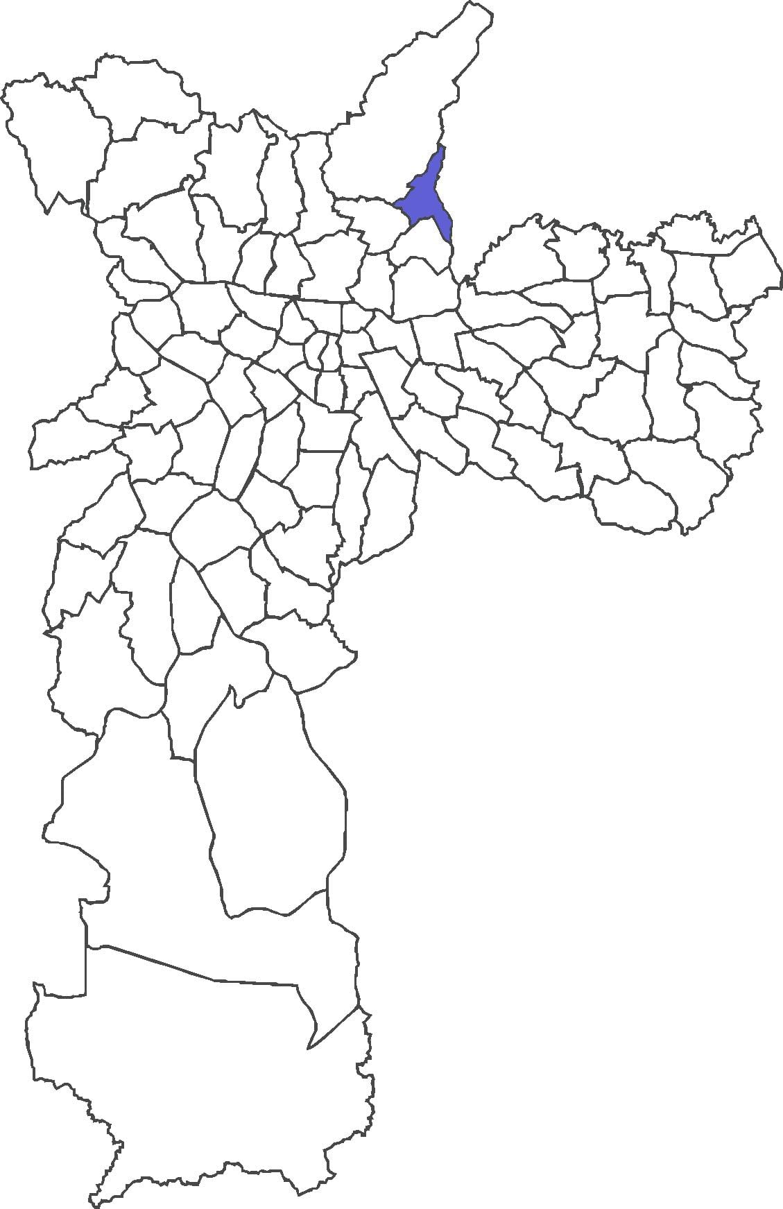 Térkép Jaçanã kerület