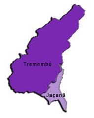 Térkép Jaçanã-Tremembé al-prefektúrában