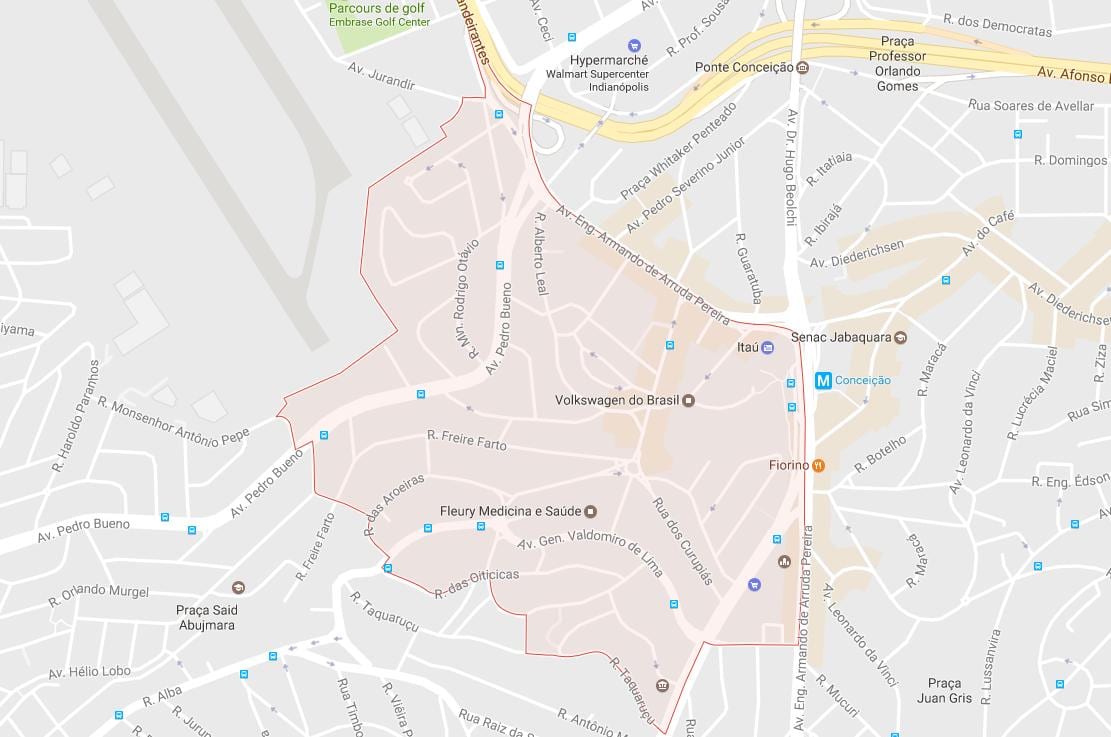 Térkép Jabaquara São Paulo