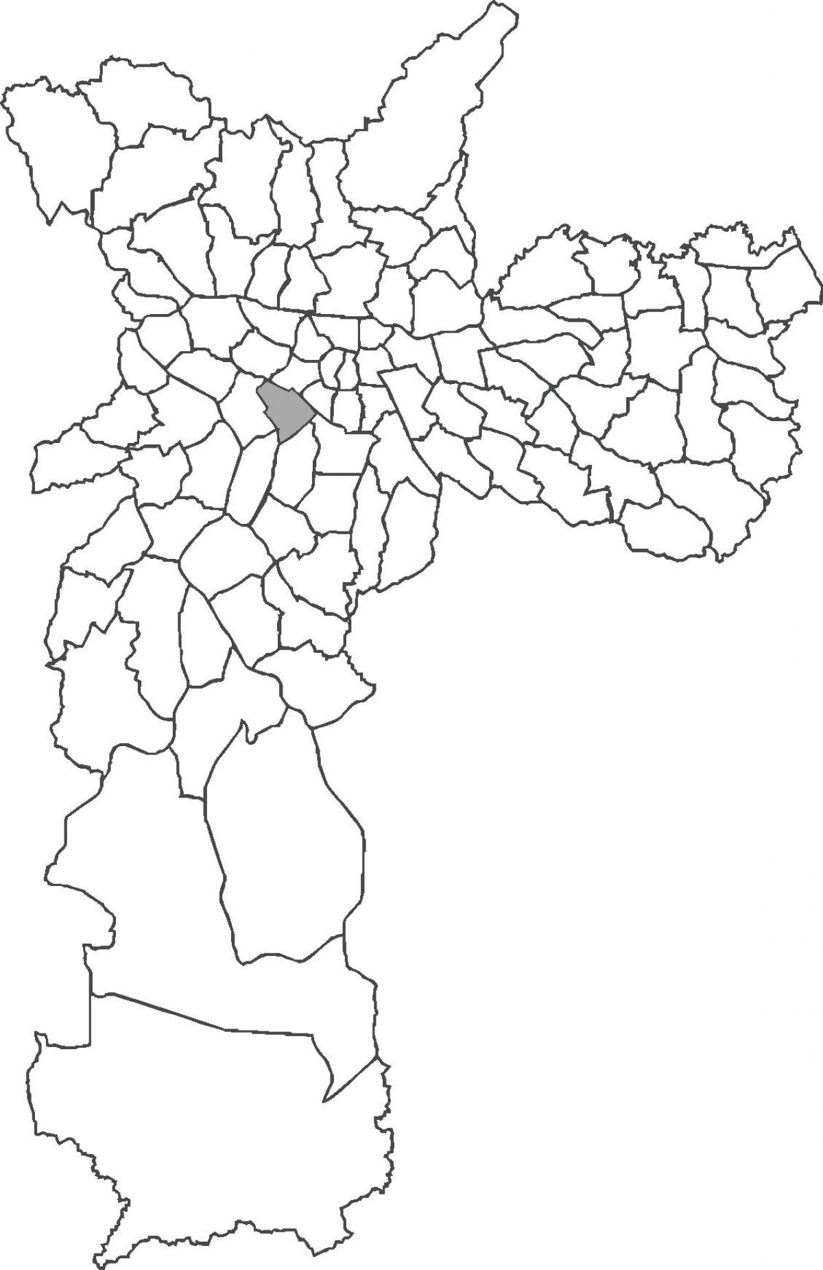 Térkép Jardim Paulista kerület