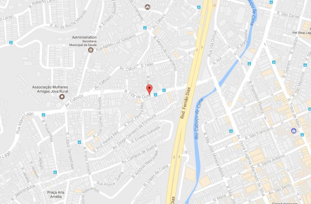 Térkép Jaçanã São Paulo