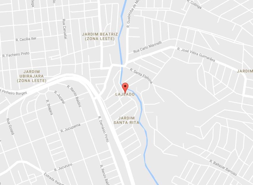 Térkép Lajeado São Paulo
