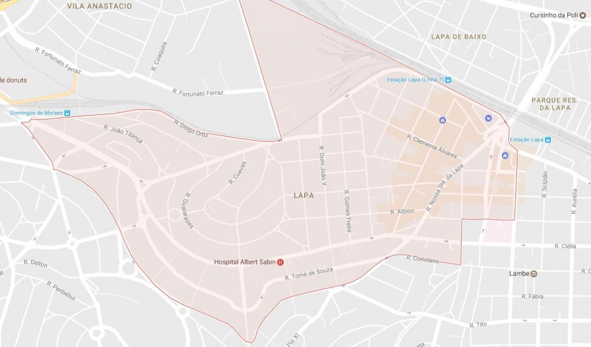 Térkép Lapa São Paulo