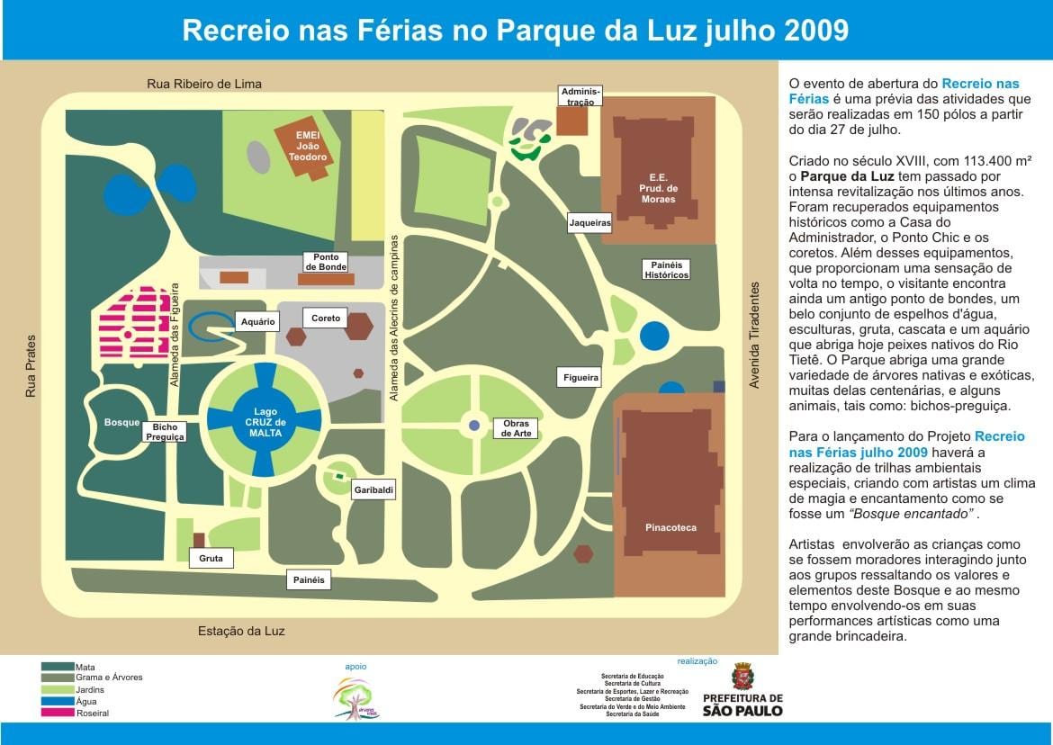 Térkép Luz park São Paulo