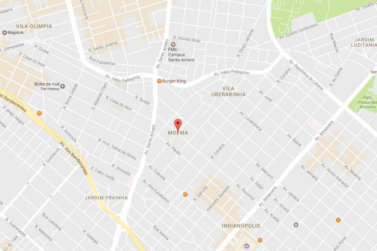 Térkép Moema São Paulo