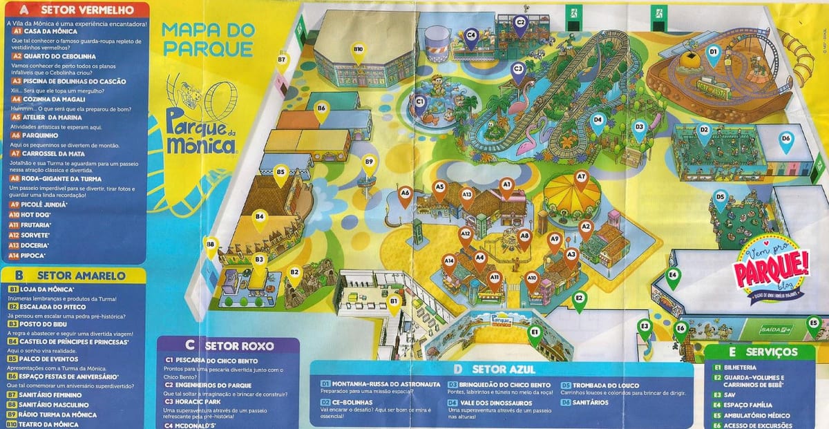 Térkép Monica park